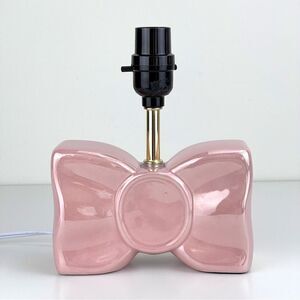 KARMA HOME CERAMIC PINK BOW LAMP